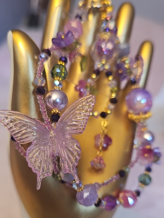 no brand Accessories - CHARMS: Pink Butterfly Phone Charm